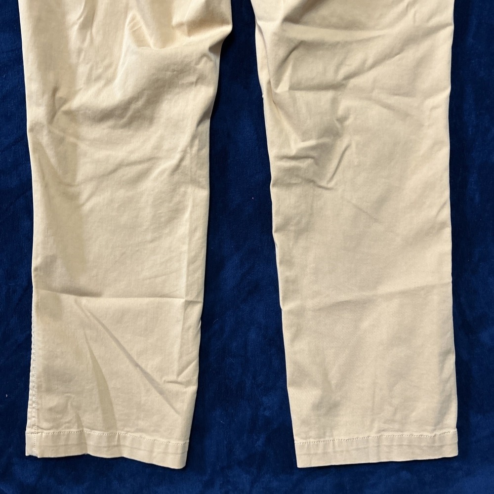 Ll Bean Mens Chino Pants Size 42W X 34 Khaki Standard Fit Straight Leg Lycra - Picture 9 of 15